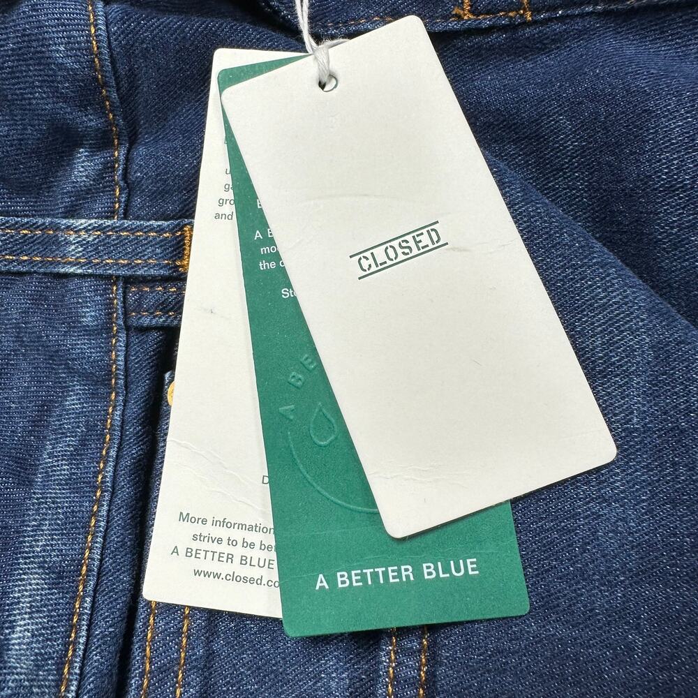 Closed NWT Slim Fit Mid Waist Baker Dark Washed Jeans Size 27 Organic Cotton - Picture 8 of 11